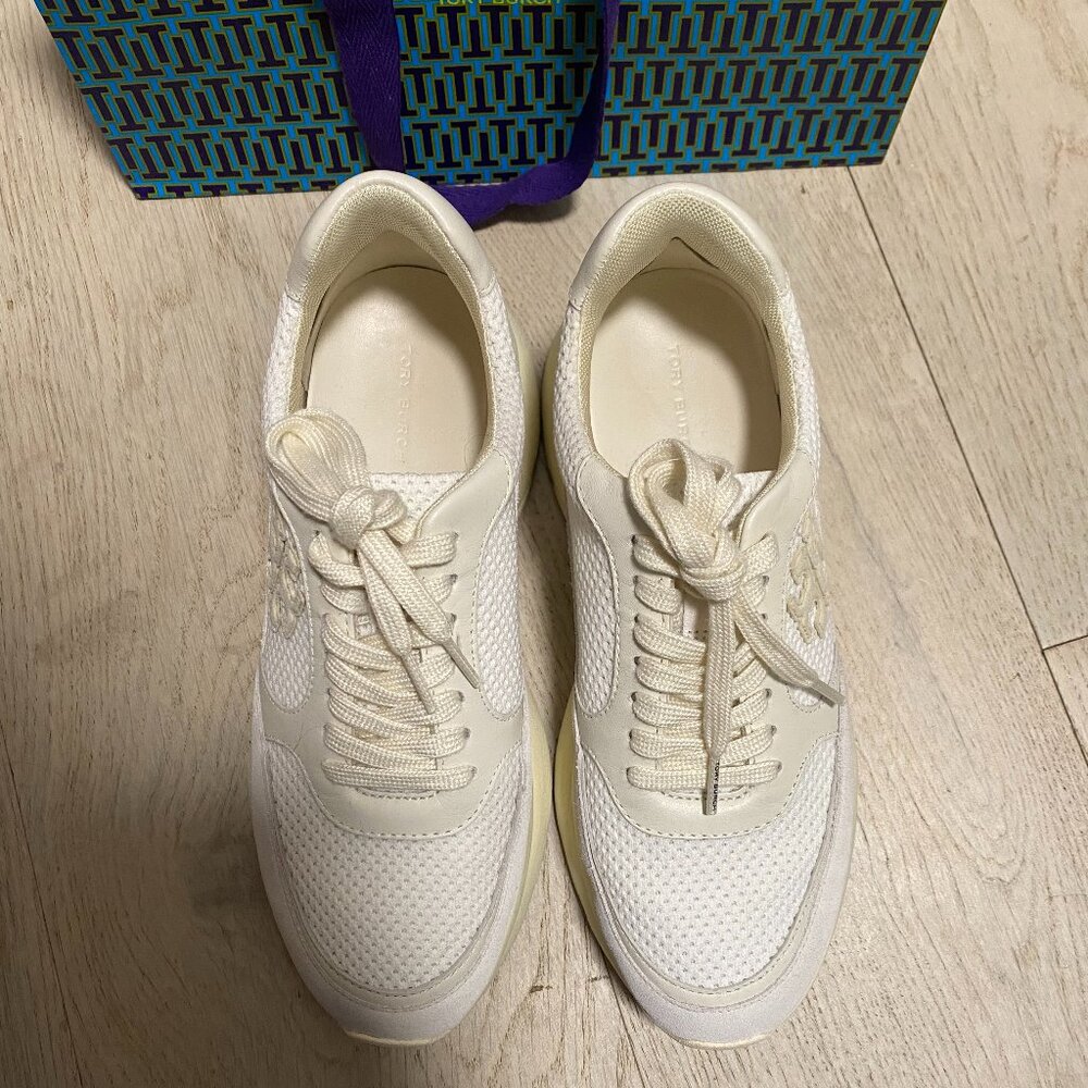 Tory Burch Cream/Off-White Women's Sneakers - Picture 8 of 13